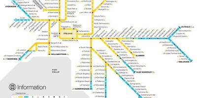 Metro Melbourne kaart bekijken