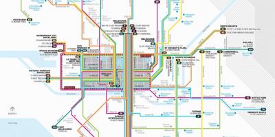 Melbourne tram route kaart