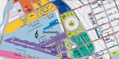 Docklands Melbourne kaart bekijken