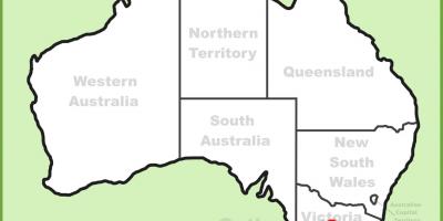 Kaart Van Melbourne Australië