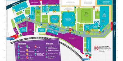 Kaart van Melbourne Showgrounds